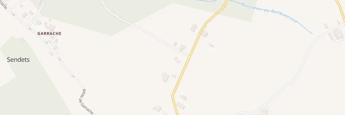 Plan du 25 Le Bourg à Sendets