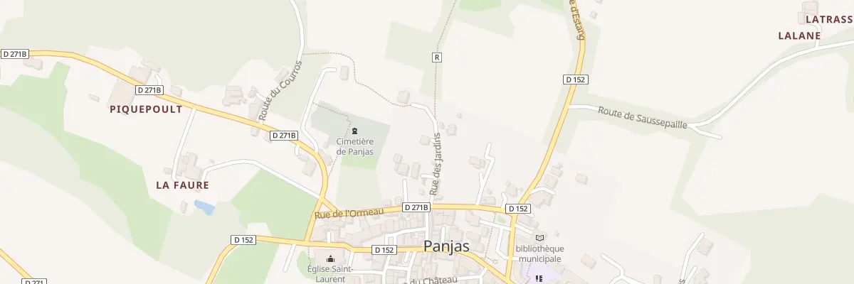 Plan du 5218 Che des Jardins à Panjas