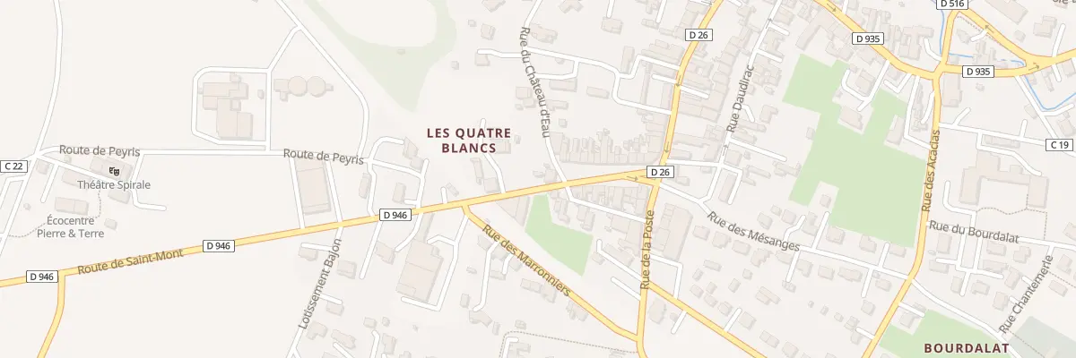 Plan du 14 Rte de Saint-mont à Riscle