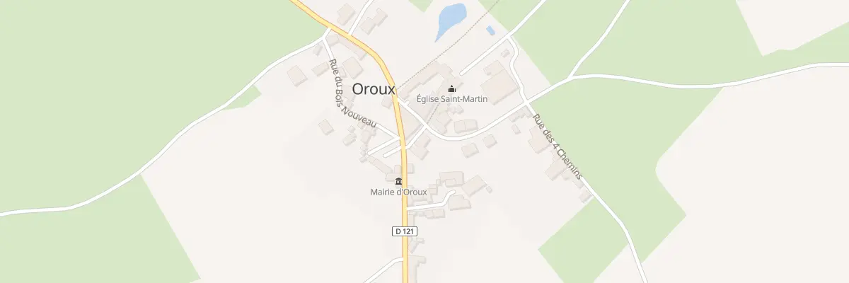 Plan du 2 Rte de la Boissière à Oroux