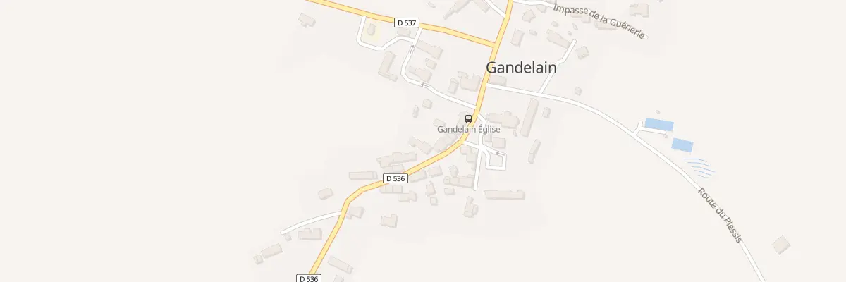 Plan du 4 Rte des Bordeaux à Gandelain