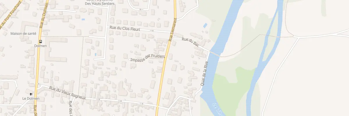 Plan du 83 Rue Demarest à Saumur