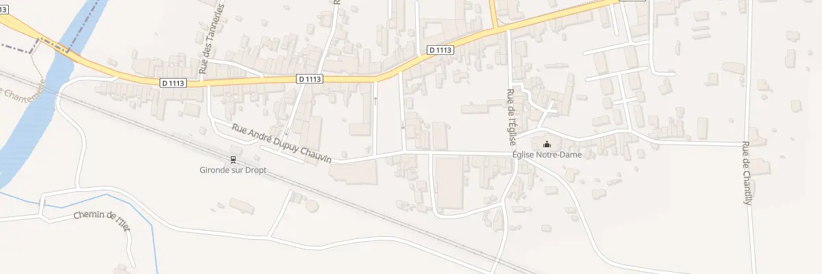 Plan du 81 Rue de la République. à Gironde-sur-Dropt