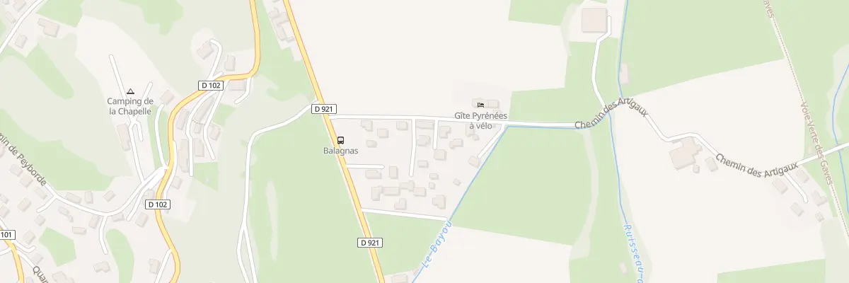 Plan du 5450 Che des Artigaux à Lau-Balagnas