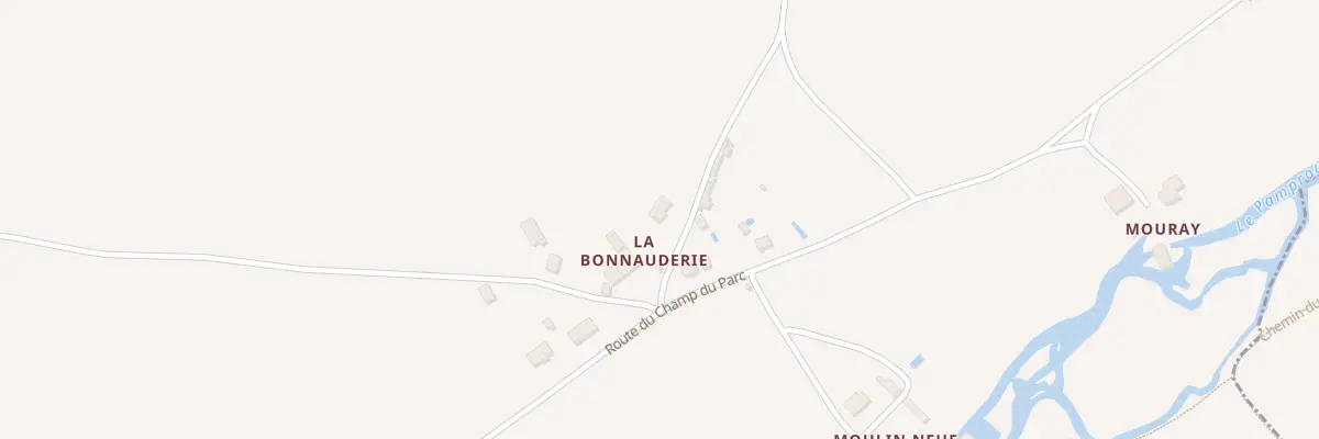 Plan du 5180 La Bonnauderie à Salles