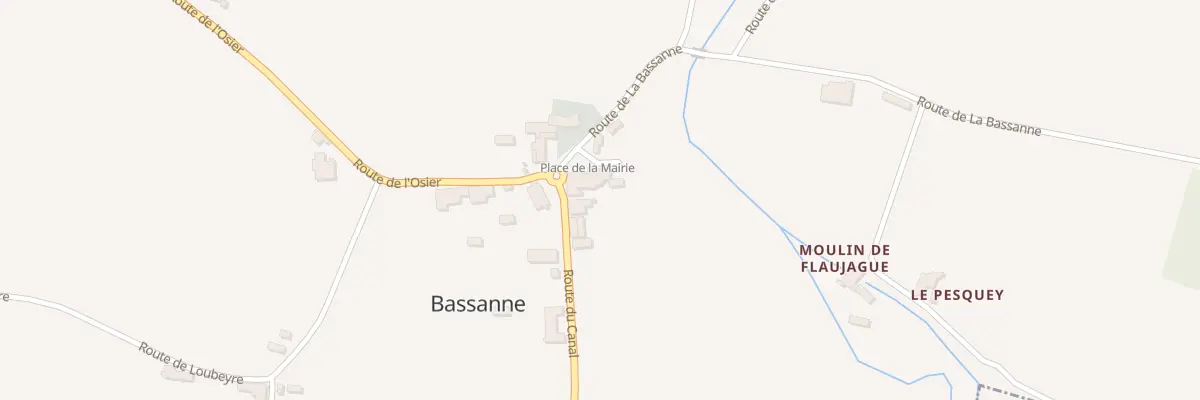 Plan du 19 Le Bourg Sud à Bassanne