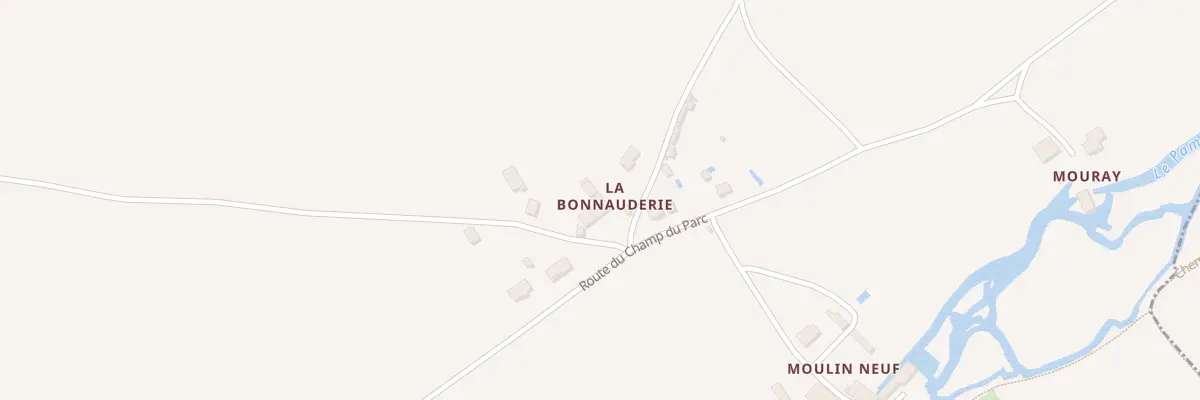 Plan du 2 Rte du Pont de Lavaud à Salles