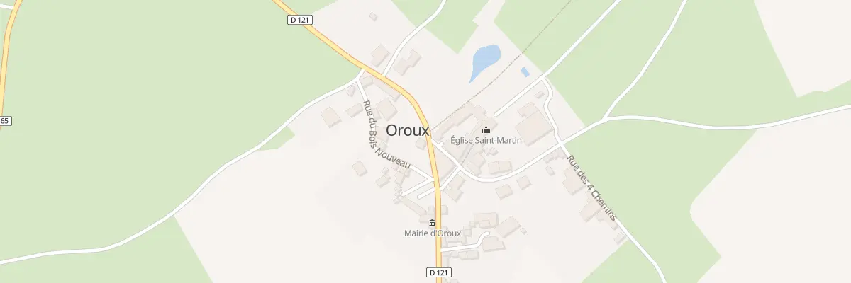 Plan du 2 Rte de la Ferrière à Oroux