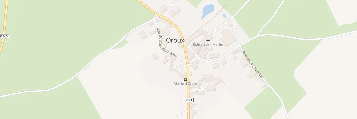 Plan du 6 Rue du Bois Nouveau à Oroux