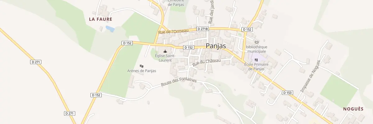 Plan du 5244 Rue des Fontaines à Panjas