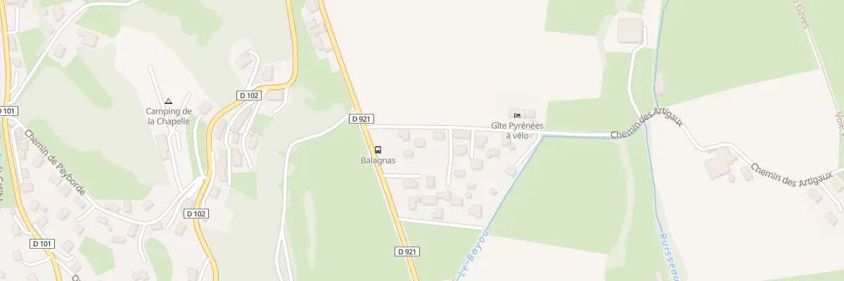 Plan du 4 Che des Artigaux à Lau-Balagnas