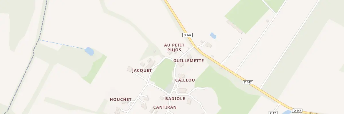 Plan du 5551 Cantiran à Caupenne-d’Armagnac