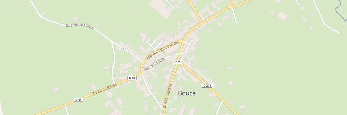 Plan du 3 Place de l’Église à Boucé