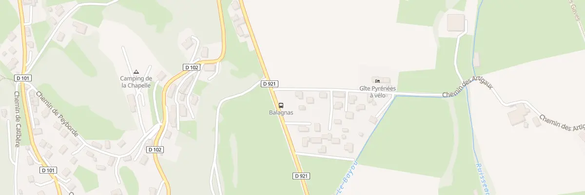 Plan du 2 Che des Artigaux à Lau-Balagnas