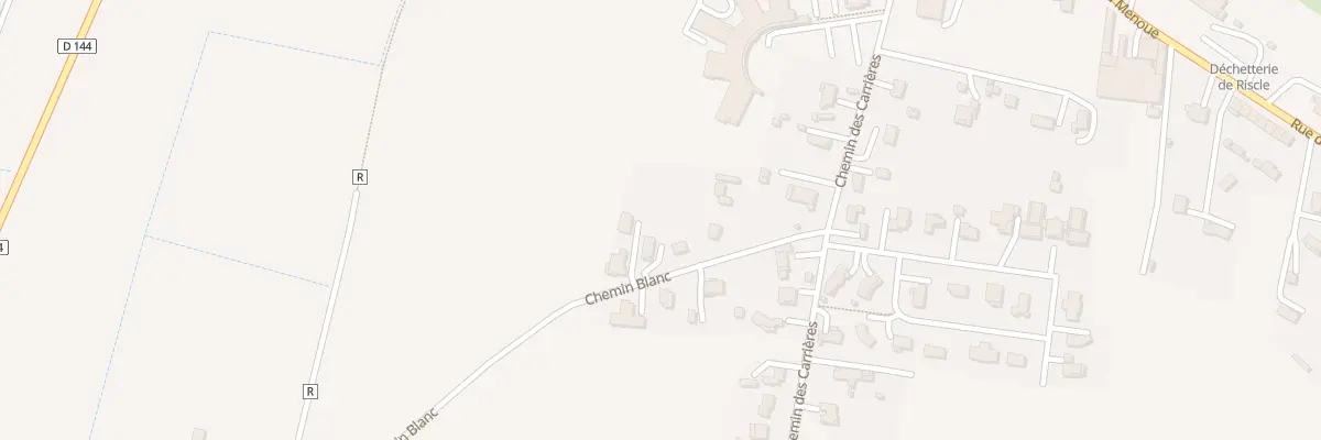 Plan du 142 Che Blanc à Riscle