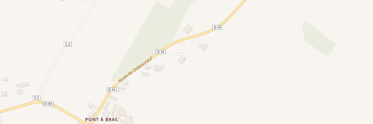 Plan du 14 Rte de Châteauneuf à Bellevigne