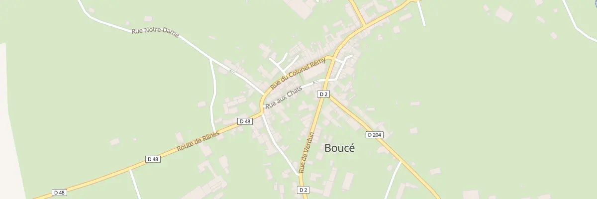Plan du 1 Rue aux Chats à Boucé
