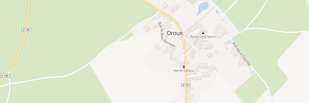 Plan du 2 Rue du Bois Nouveau à Oroux