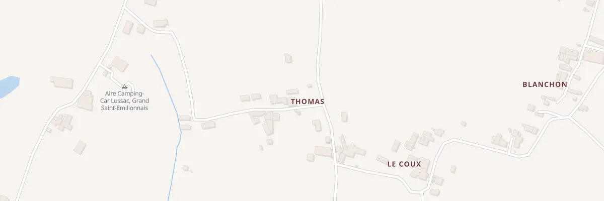 Plan du 162 Thomas à Lussac