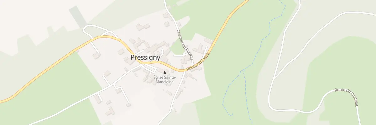Plan du 3 Rte du Lavoir à Pressigny