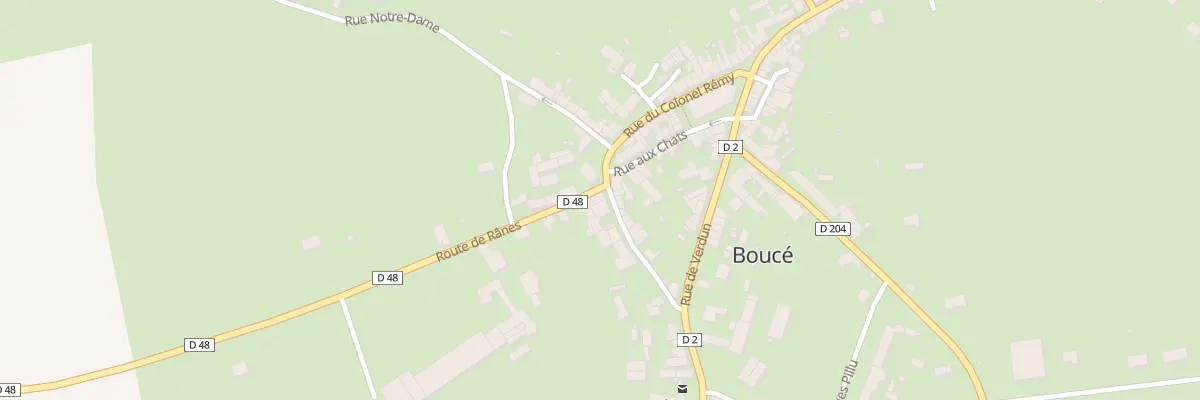 Plan du 2 Rue des Fusilles de Riaux à Boucé
