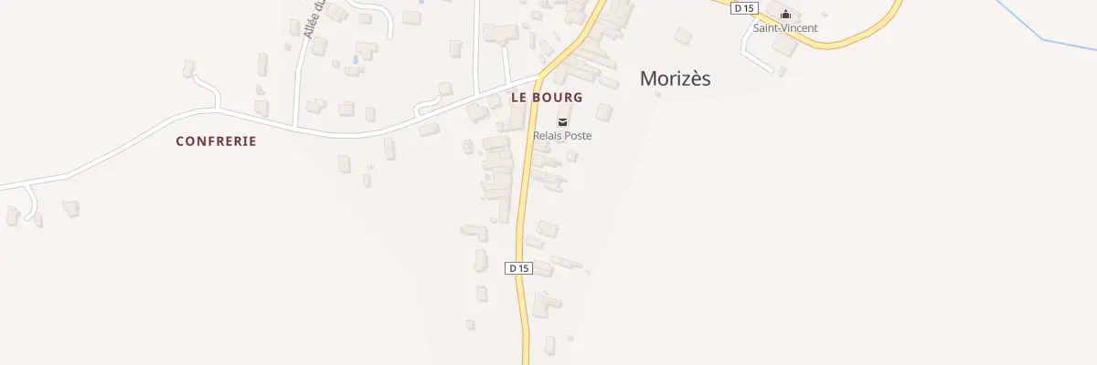 Plan du 18 Le Bourg à Morizès