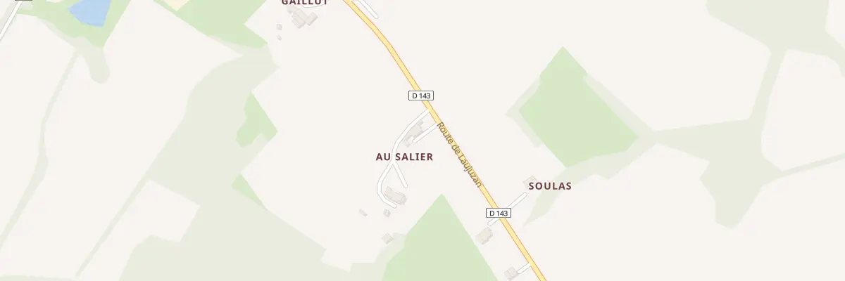 Plan du 43 Rte de Laujuzan à Caupenne-d’Armagnac