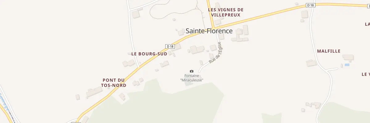 Plan du 31 Le Bourg-Sud à Sainte-Florence