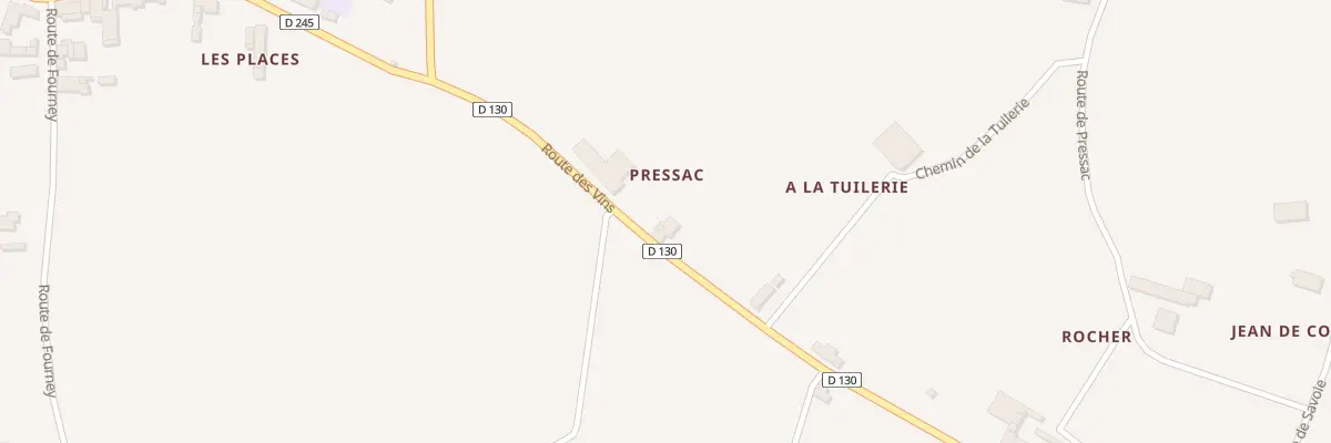 Plan du 1 Pressac à Saint-Étienne-de-Lisse