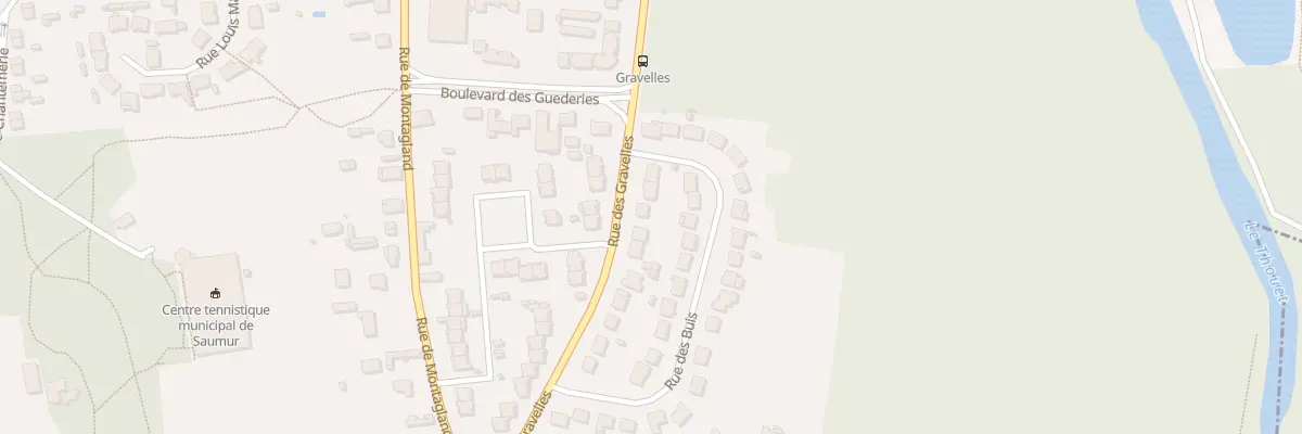 Plan du 549 Rue des Gravelles à Saumur