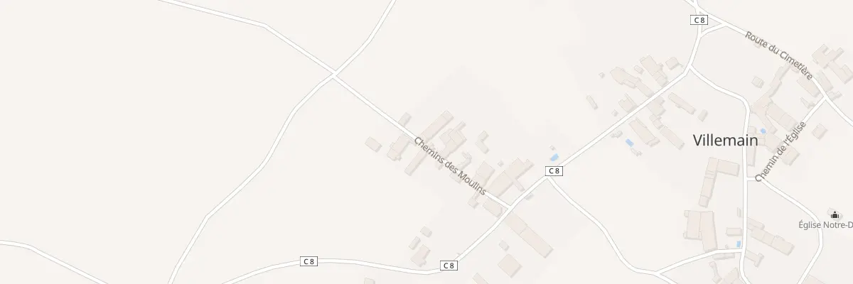 Plan du 8 Chem des Moulins à Villemain