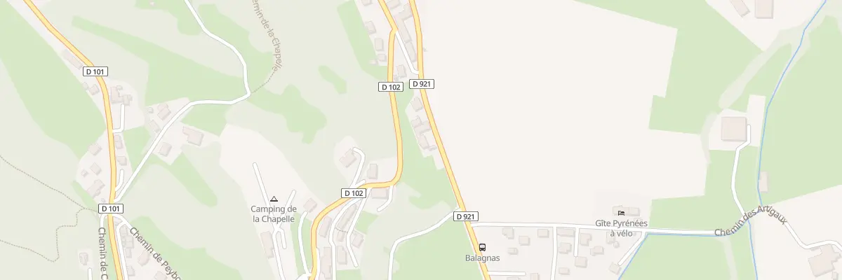 Plan du 34 Rte des Vallées à Lau-Balagnas