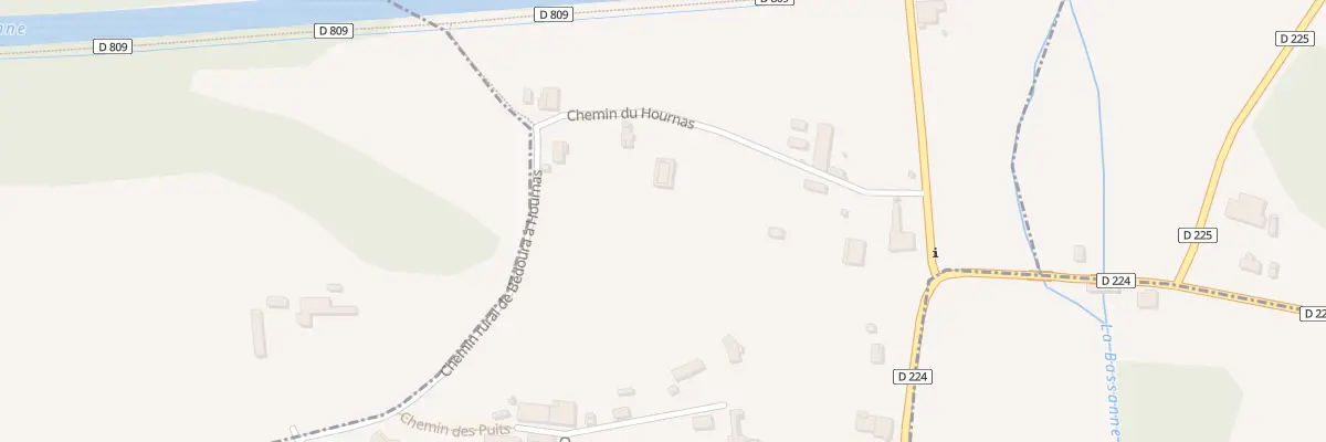 Plan du 185 Che du Hournas à Bassanne