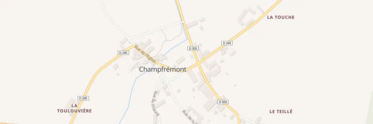 Plan du 2 Rue de l’Eglise à Champfrémont