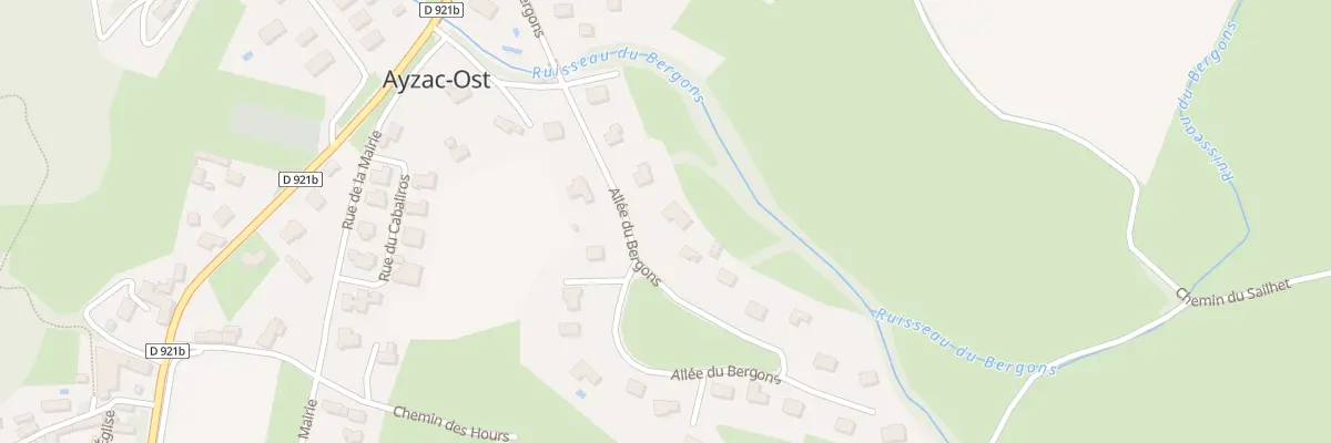 Plan du 7 All du Bergons à Ayzac-Ost