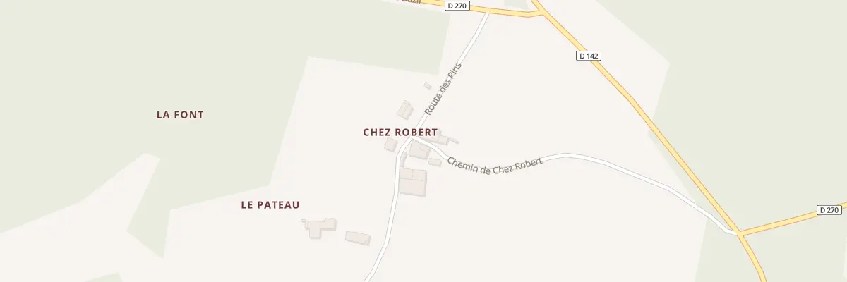 Plan du 5106 Chez Robert à La Genétouze