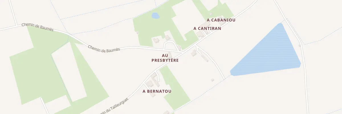 Plan du 734 Che de Baumès à Maumusson-Laguian