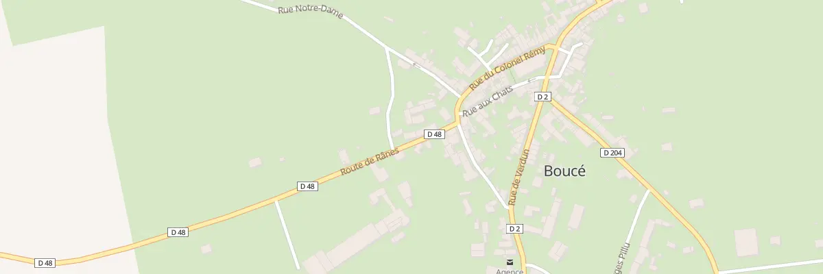 Plan du 2 Route de Rânes à Boucé