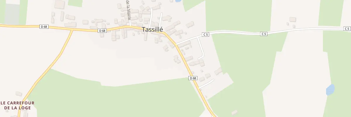 Plan du 16 Rue Principale à Tassillé