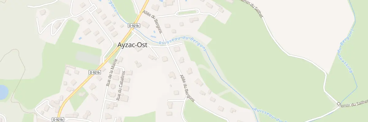 Plan du 3 All du Bergons à Ayzac-Ost