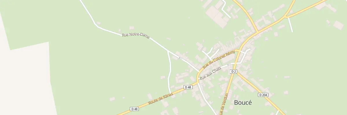 Plan du 65 Le Bourg à Boucé
