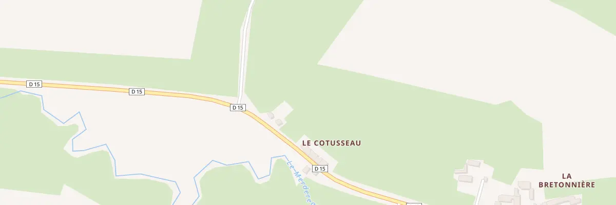 Plan du 5133 Le Cotusseau à Saint-Paul-le-Gaultier