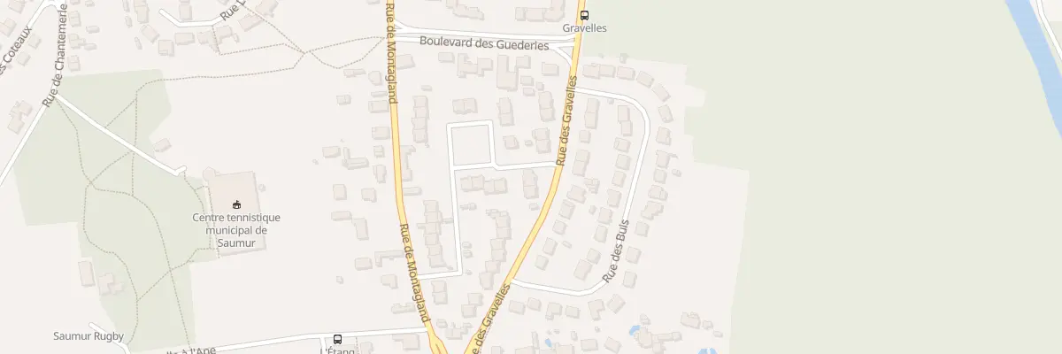 Plan du 594 Rue des Gravelles à Saumur