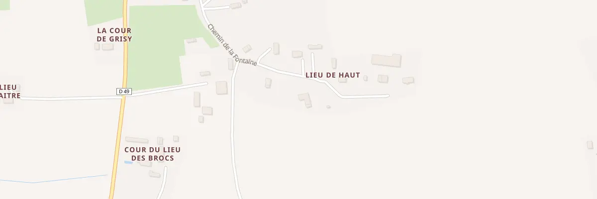 Plan du 420 Che de la Fontaine à Brucourt
