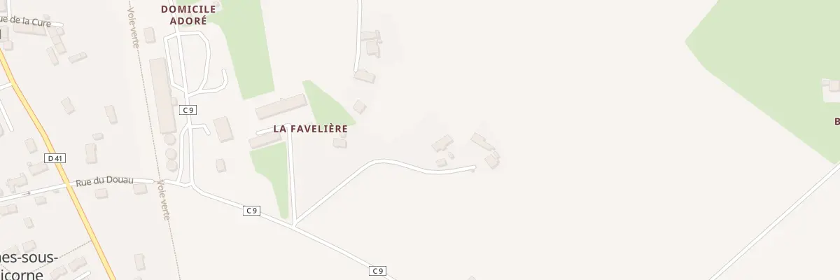 Plan du 5177 La Favelliere à Villaines-sous-Malicorne