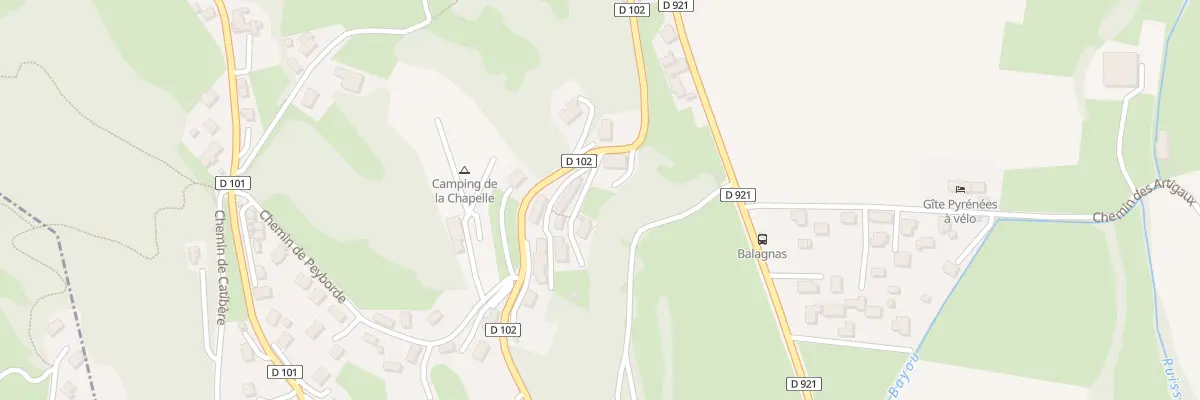Plan du 5 Rte Vieille Rte de St Savin à Lau-Balagnas