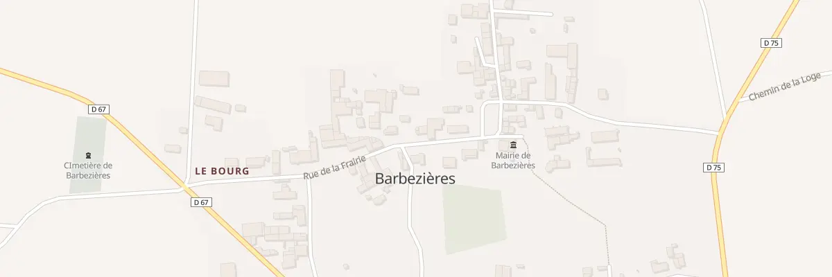 Plan du 10 Rue de la Frairie à Barbezières