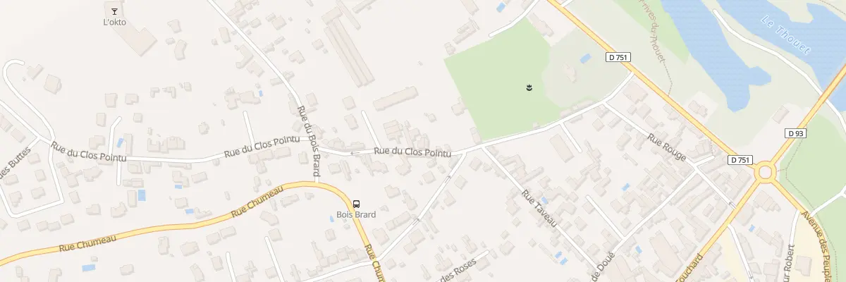Plan du 28 Rue du Clos Pointu St Hilaire à Saumur