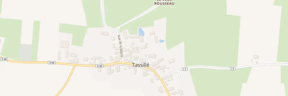 Plan du 3 Pl de l’Église à Tassillé