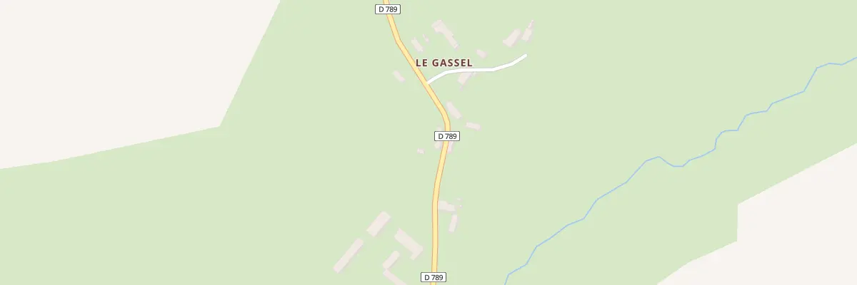 Plan du Gassel à Boucé